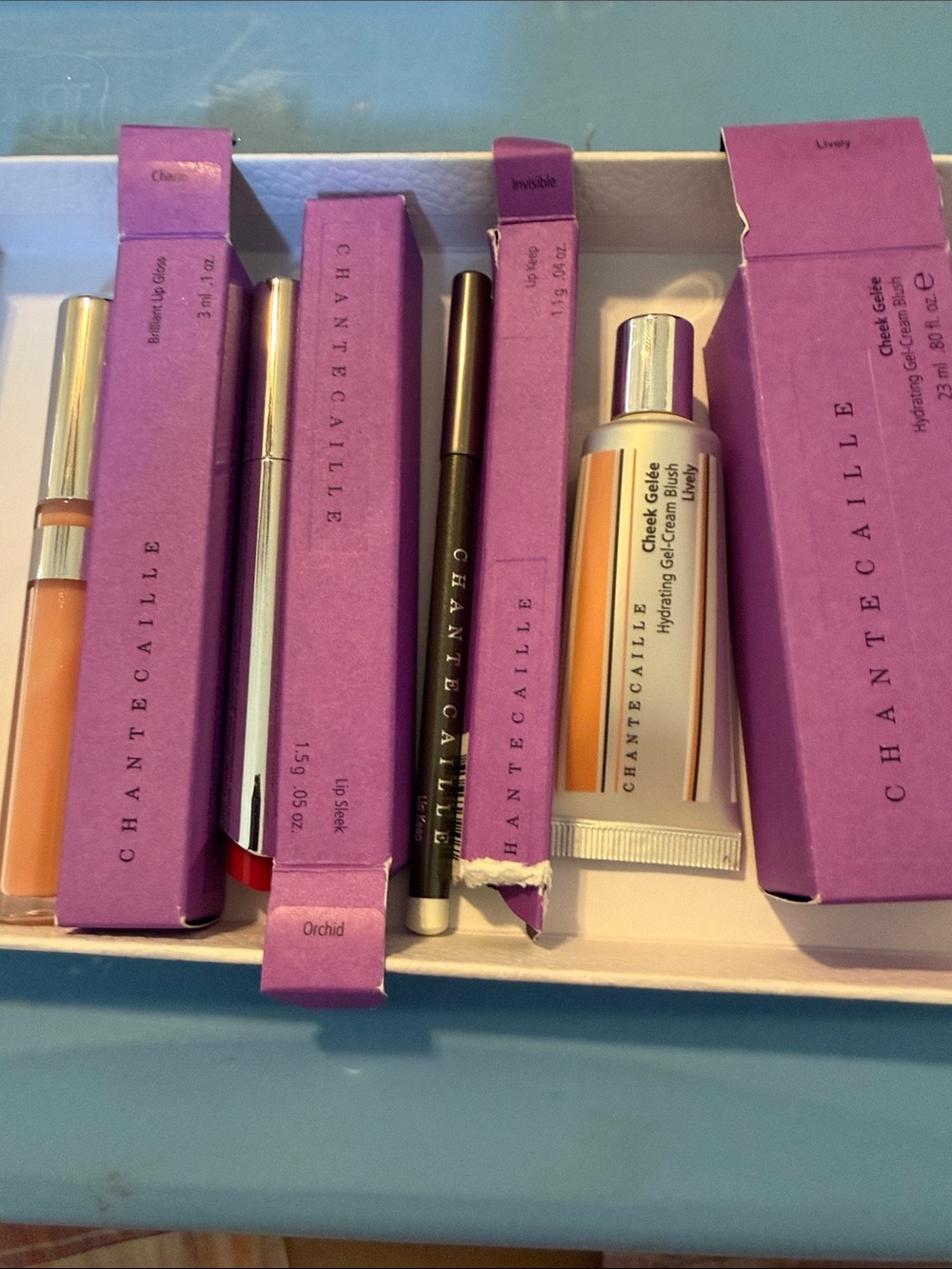 Chantecaille Lip Gloss & Cheek Gelee Set  & Lip Keep — Peach, Coral, Pink